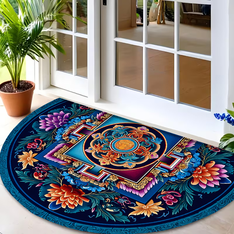 Hall Commercial Printing - Intricate Spiritual Geometric Pattern Print Round