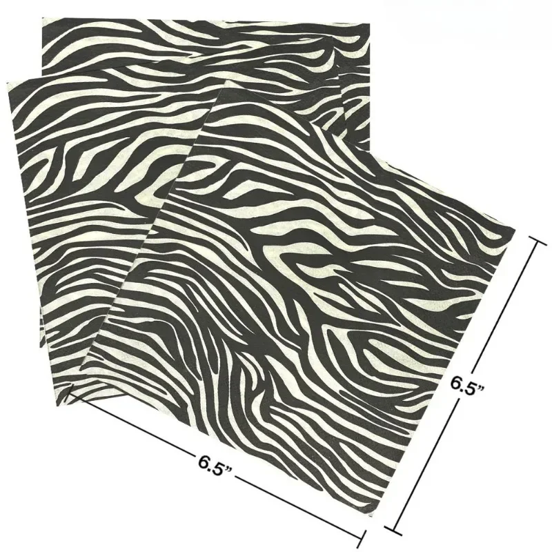 Wholesale Commercial Printing - 20pcs 33cm 2-Ply New Black and
