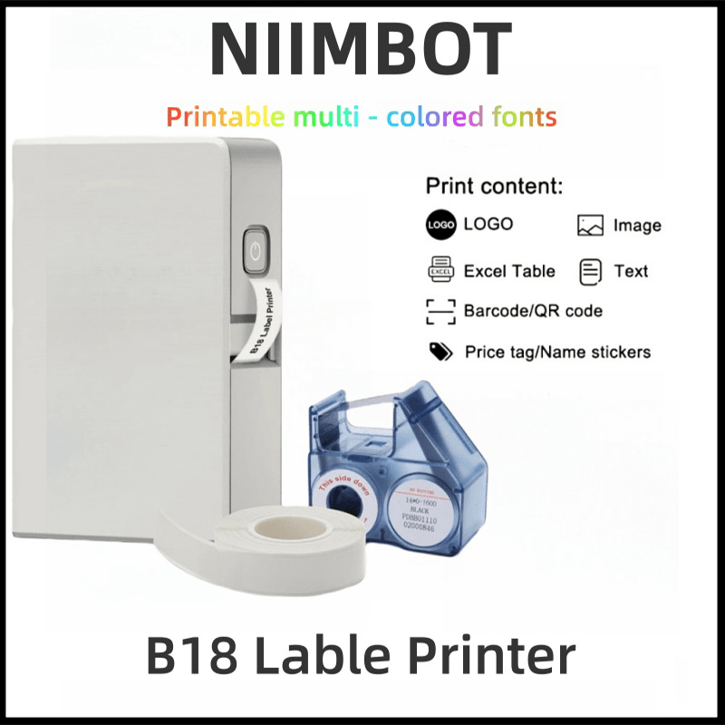 NIIMBOT B18 Color Label Printe - đánh giá và giá Commercial Printing Labels