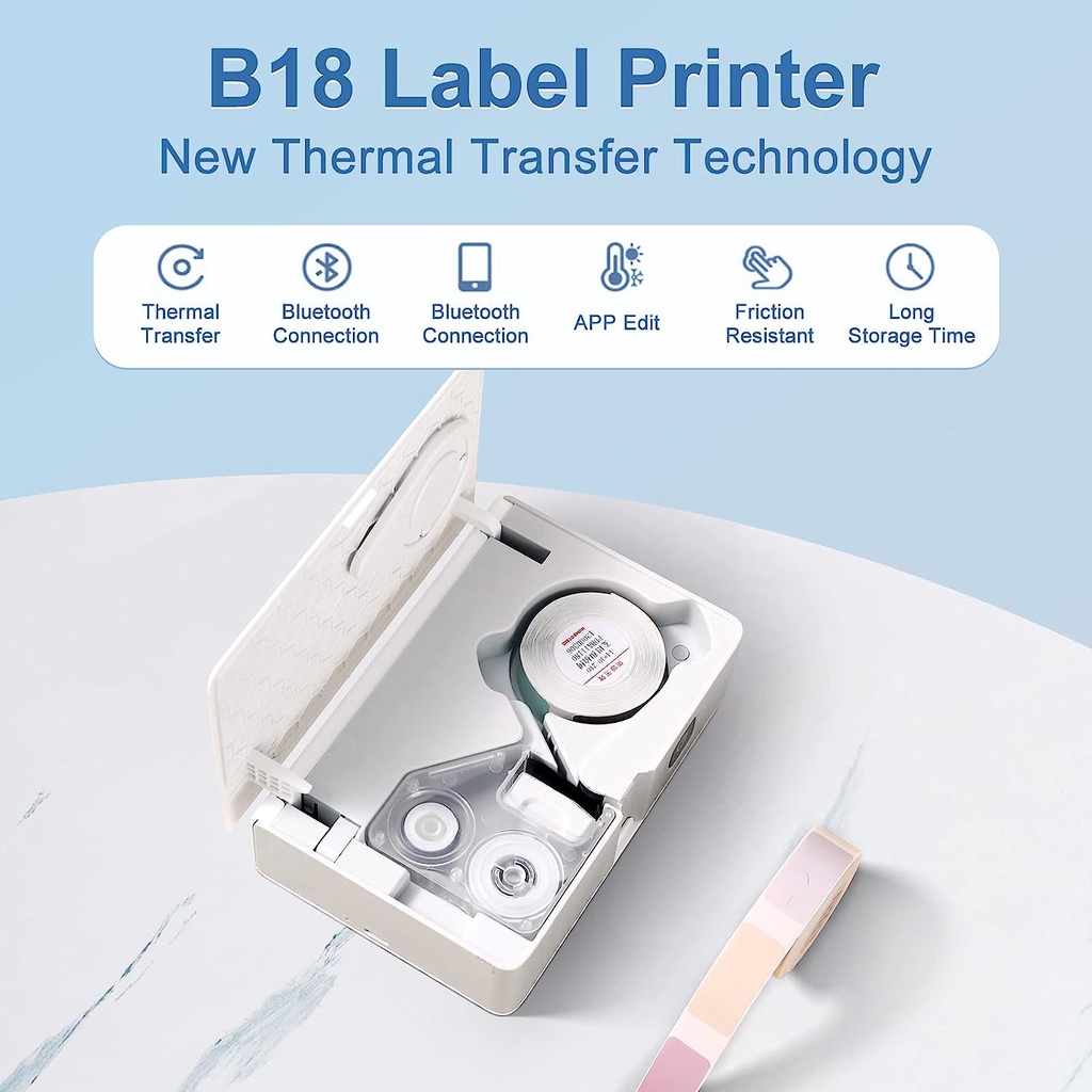 NIIMBOT B18 Color Label Printe - đánh giá và giá Commercial Printing Labels