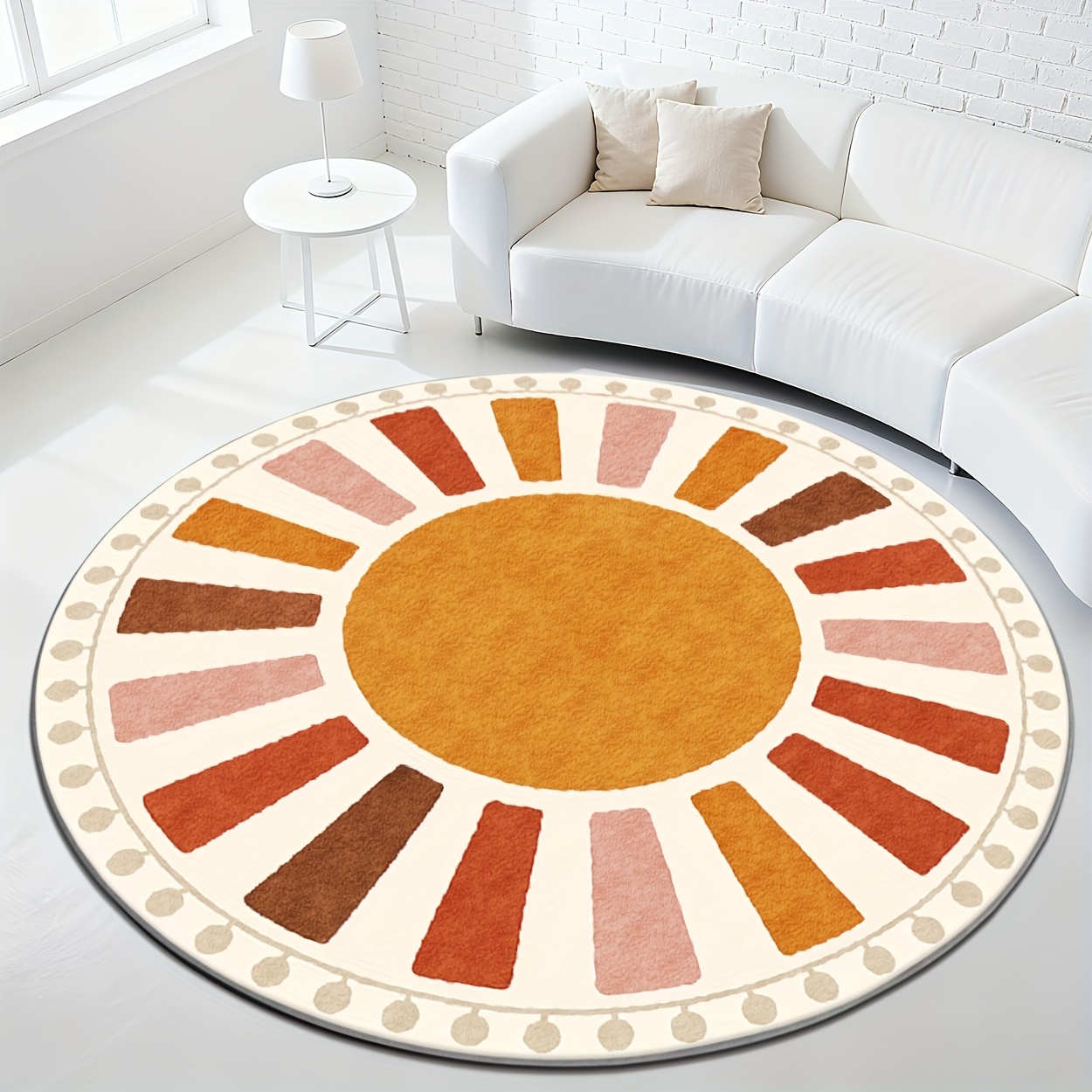 Vintage ocean wave round floor - đánh giá và giá Hall Commercial Printing