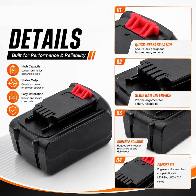 20V Max 6.0Ah Lithium-Ion Repl - đánh giá và giá Black+Decker Tool 20V Max