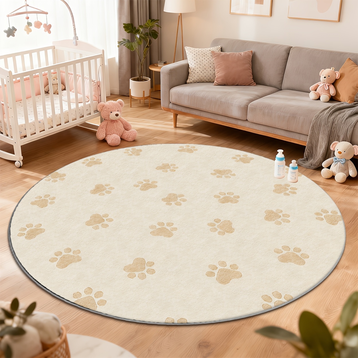 Modern cute paw print round fl - đánh giá và giá Wholesale Commercial Printing