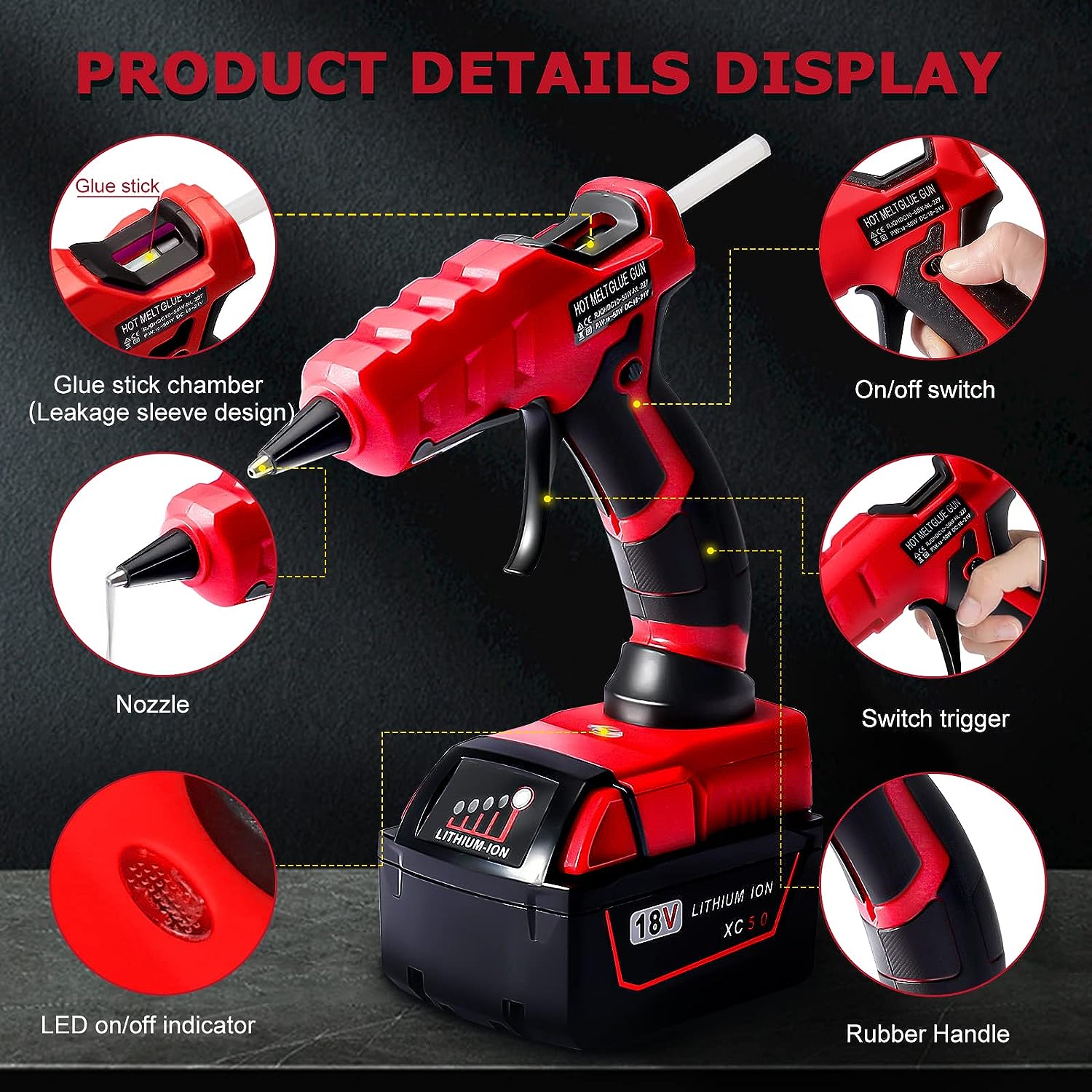 Cordless Hot Melt Glue Gun for - đánh giá và giá Black+Decker Tool 20V Max