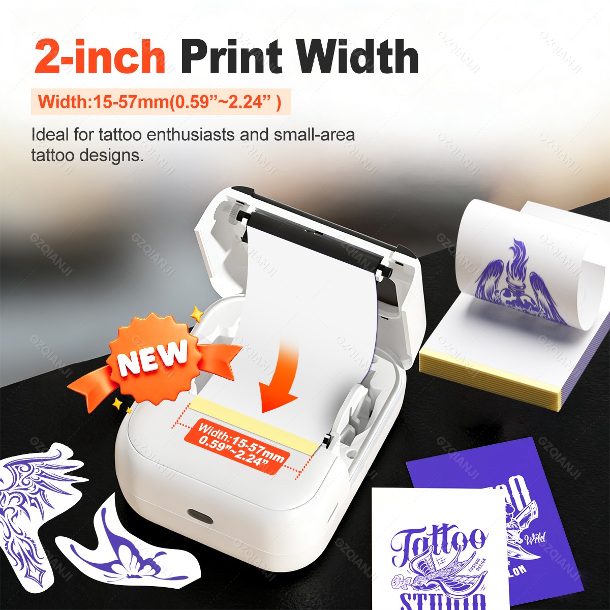 Mini Thermal Printer 57mm Wire - đánh giá và giá Commercial Printing Labels