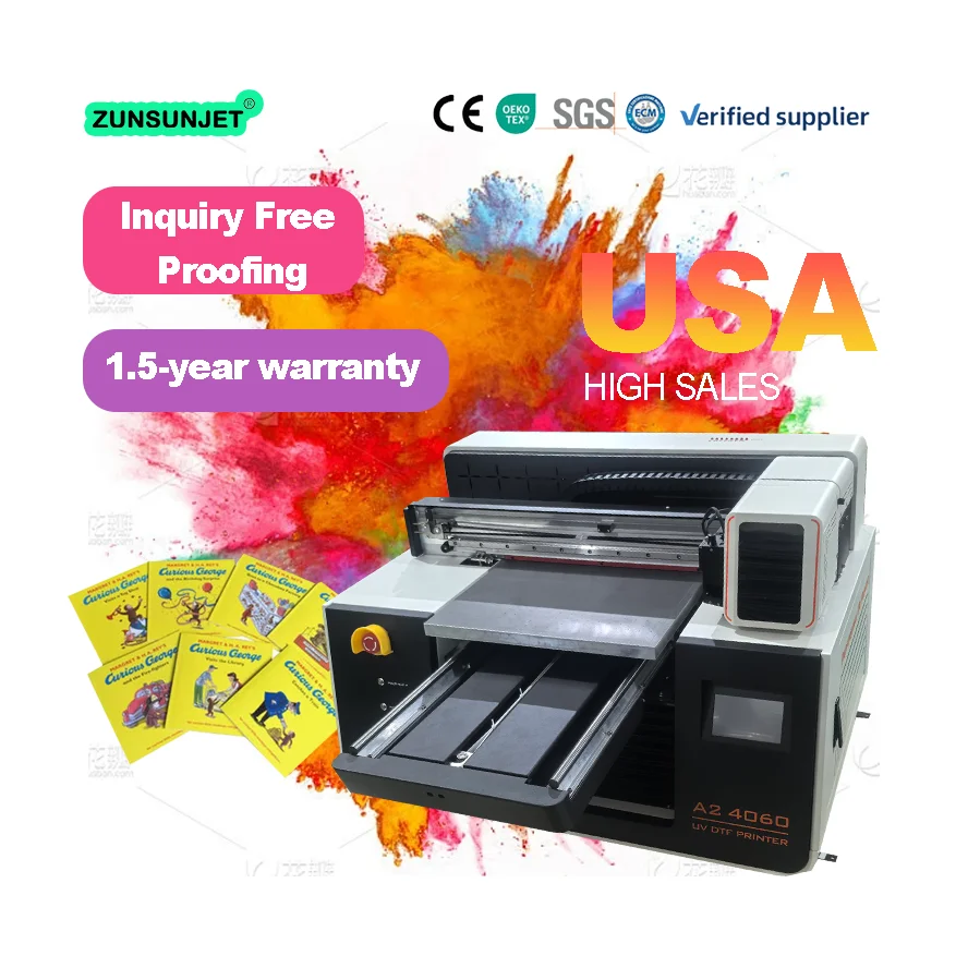 Small A2 Flatbed UV Dtf Inkjet - đánh giá và giá Dtf Printer Machine