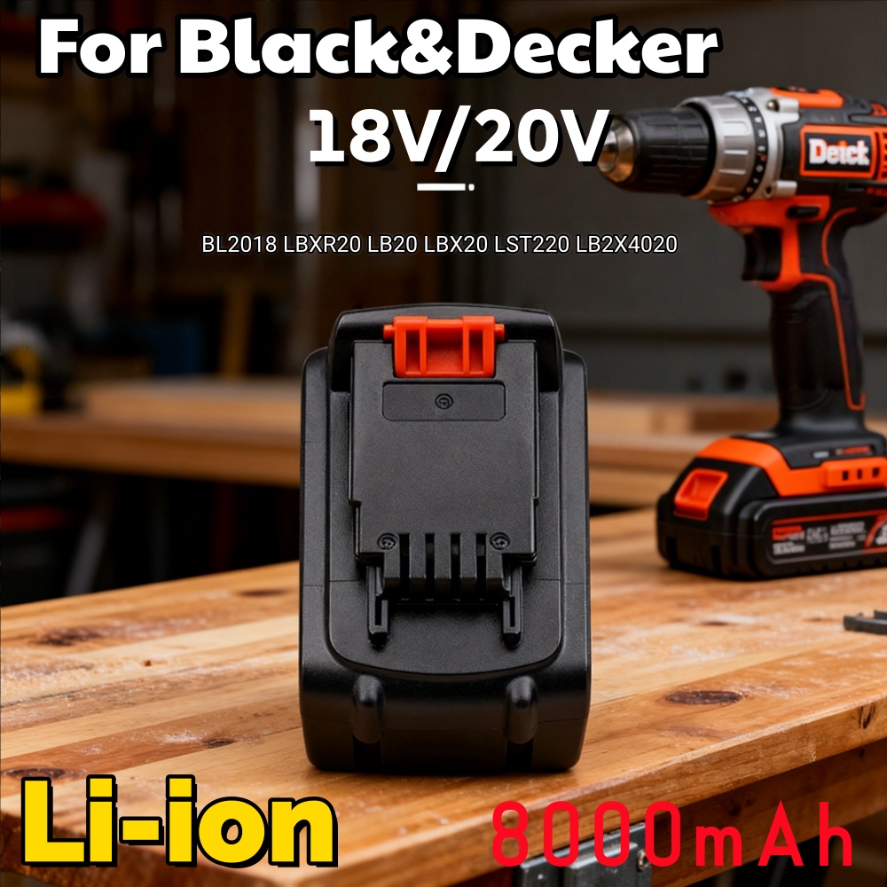 Long Runtime 20V 8000mAh 8.0Ah - đánh giá và giá Black+Decker Tool 20V Max