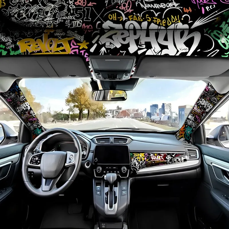Graffiti Pattern Car Interior  - đánh giá và giá Embroidery Digitizing Software
